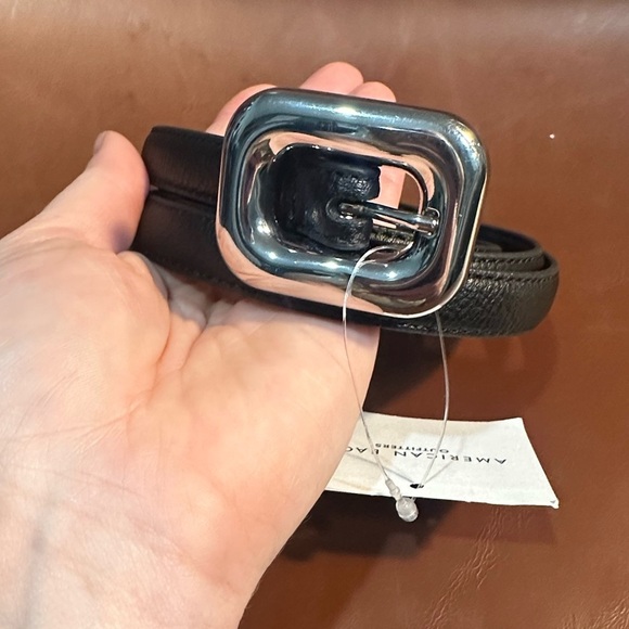 American Eagle Outfitters Accessories - NWT American Eagle Outfitters Black Belt with Silver Buckle Size L ❤️‍🔥